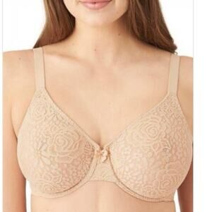 NEW Wacoal Halo Lace Molded Underwire Bra sz 34D Wacoal 851205